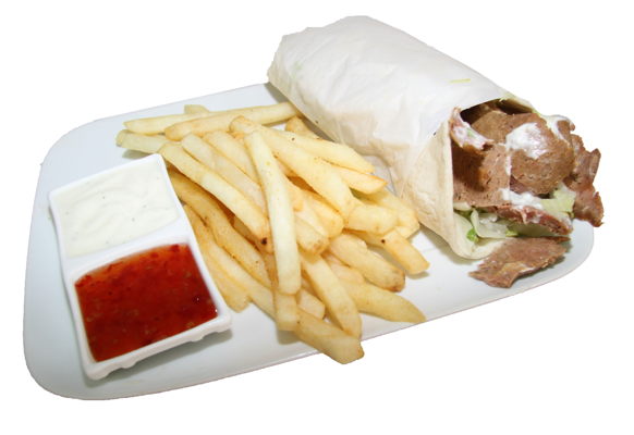 Kebab Open or Wrap & Chips