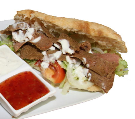 Kebab in Turkish bread