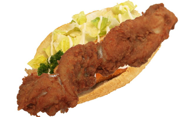 Skewer in a Fresh Bread Roll