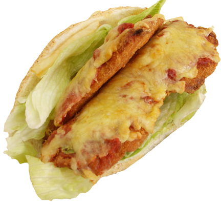 Chicken Parma Fresh Bread Roll