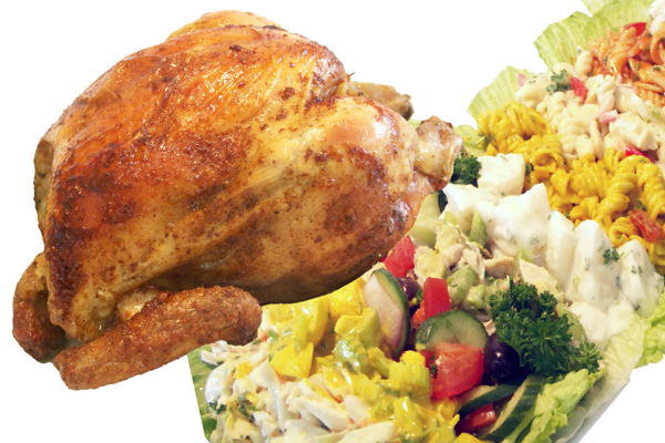 1 Chicken - 2 Medium Salads Pack