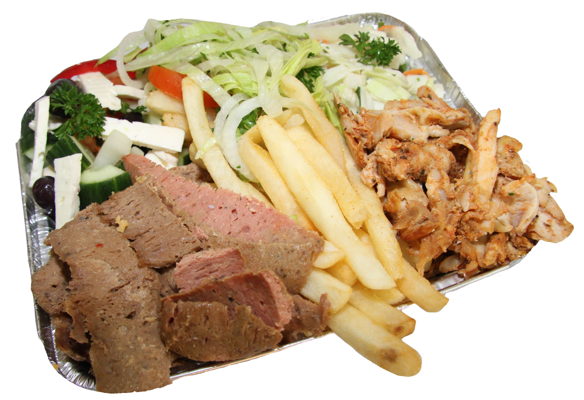 HSP Kebab Meat & Chips - & Salad Pack