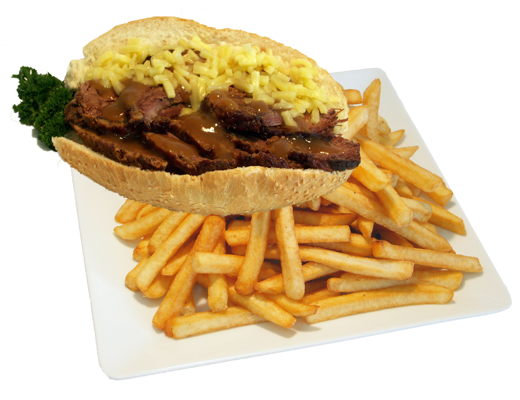 Roast Beef with Bread Roll & Chips