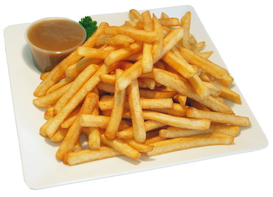 Uncle Sam's Seasoned Chips - with gravy on top