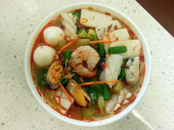 Tom Yum Seafood Noodle Soup 